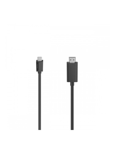 Кабел USB-C към HDMI Hama 00200718 1 m Черен