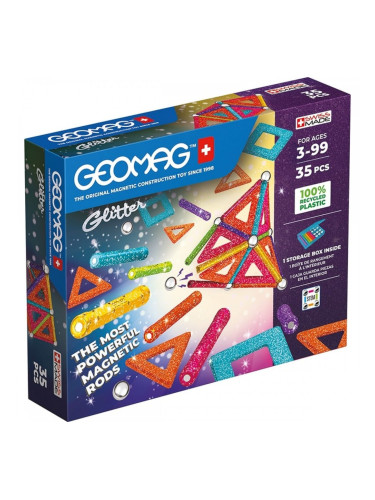 Playset Geomag Glitter (35 Части)