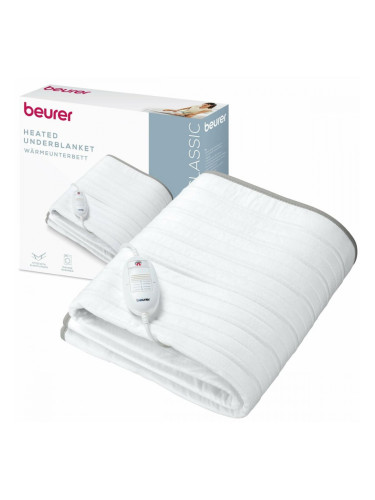 Електрическо одеяло Beurer TS17 150 x 80 cm Бял Сив 100 % полиестер 65 W