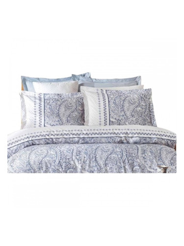 Комплект покривка за завивка Син 200 легло 3 Части