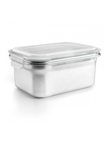 Кутия за обяд Ibili 669316 Сив Неръждаема стомана Квадратен 1,6 L