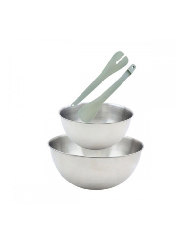 Купа за Салата Fackelmann Vert Неръждаема стомана Пластмаса 49 X 15 X 30 CM 2 Части