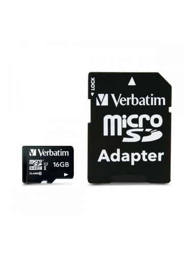 Mикро SD карта памет с адаптер Verbatim Premium 16 GB