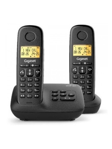 Безжичен телефон Gigaset BASIC 100 DUO Черен