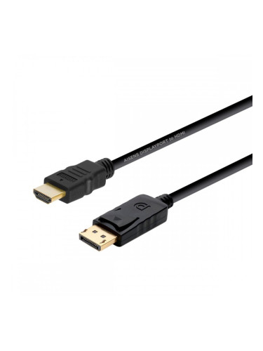 Кабел DisplayPort към HDMI Aisens A125-0364 Черен 2 m