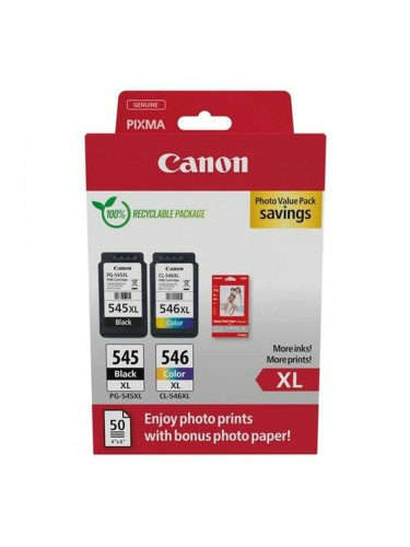 Оригиална касета за мастило Canon Pg-545Xl/Cl-546Xl Многоцветен