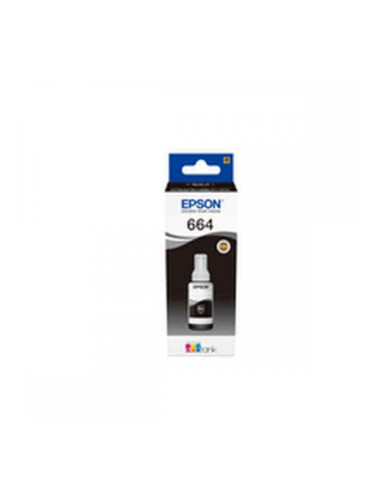 Оригиална касета за мастило Epson 664 Ecotank Black ink bottle (70ml) Черен Сив