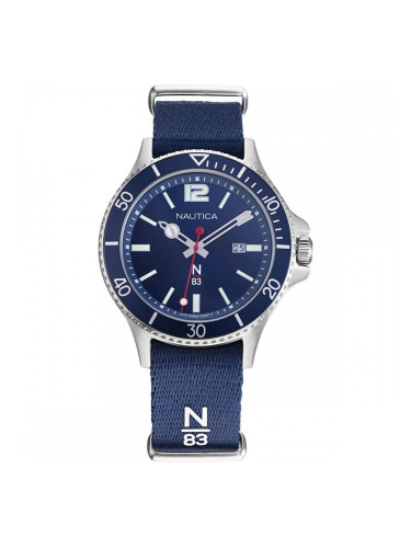 Мъжки часовник Nautica Сребрист (Ø 43 mm)