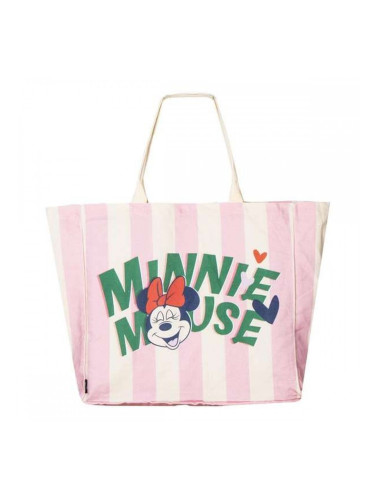 Чанта за пазаруване Minnie Mouse Розов 48 x 43 x 17 cm