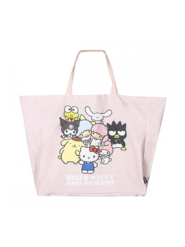 Чанта за пазаруване Hello Kitty Светло розово 48 x 43 x 17 cm