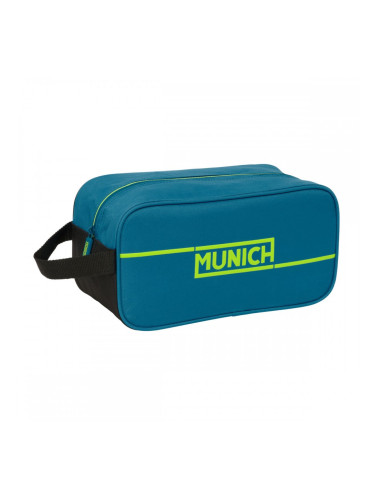 Пътническа Чанта за Обувки Munich Land Черен Зелен 29 x 15 x 14 cm