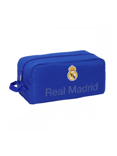 Пътническа Чанта за Обувки Real Madrid C.F. Син 34 x 15 x 18 cm