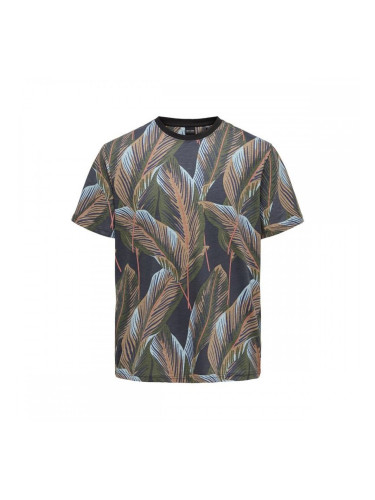 Мъжка тениска с къс ръкав Only & Sons Onskobe Reg Черен - L