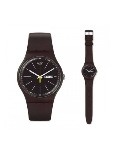 Мъжки часовник Swatch SUOC704 Кафяв
