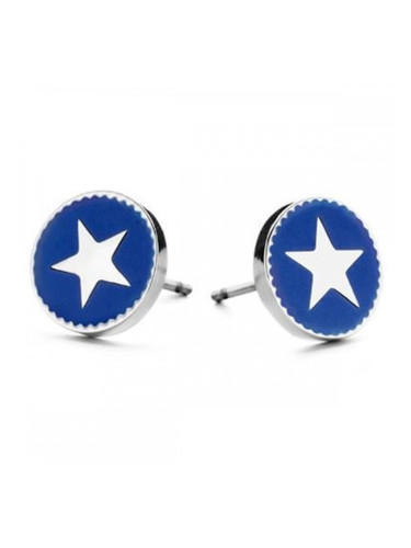 Дамски обеци CO88 Collection 8CE-70025 Сребрист Син