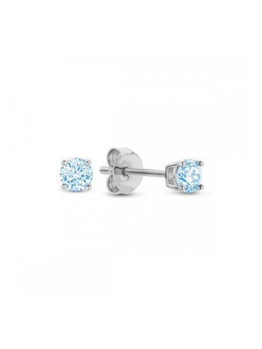 Дамски обеци New Bling 9NB-1151 Сребрист Син