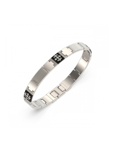 Мъжка гривна Guess JUMB05065JWSTBKT-U Сребрист