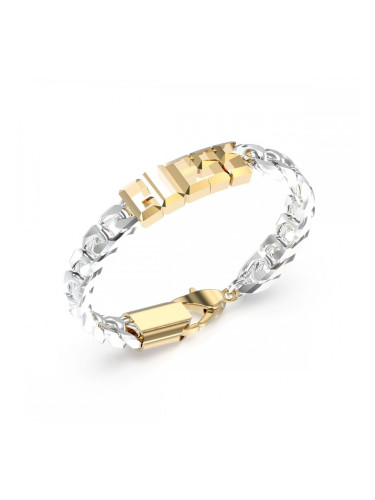 Мъжка гривна Guess JUXB03205JWYGSTS Метал Сребрист Златен