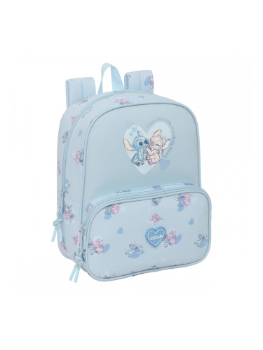 Училищна чанта Lilo & Stitch Светло син 22 x 27 x 10 cm