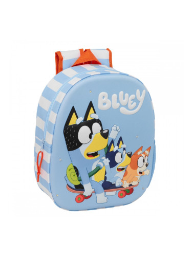 Училищна чанта Bluey Бял Светло син 27 x 33 x 10 cm