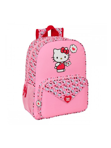 Училищна чанта Hello Kitty Розов 33 x 42 x 14 cm