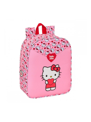 Училищна чанта Hello Kitty Розов 22 x 27 x 10 cm