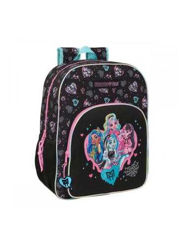 Училищна чанта Monster High Черен 33 x 42 x 14 cm