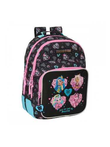 Училищна чанта Monster High Черен 32 x 42 x 15 cm