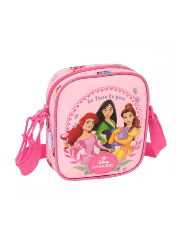 Чанта за Рамо Disney Princess Розов 16 x 18 x 4 cm