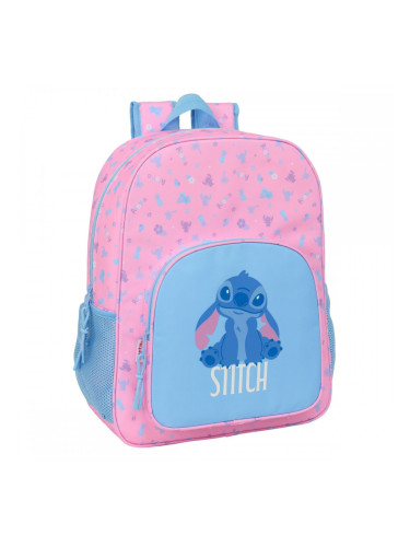 Училищна чанта Lilo & Stitch Bright Розов 33 x 42 x 14 cm