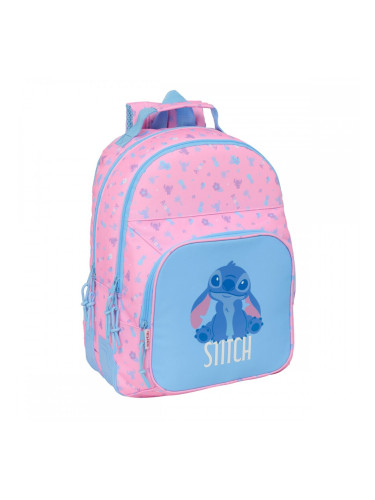 Училищна чанта Lilo & Stitch Bright Розов 32 x 42 x 15 cm