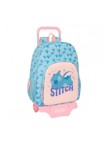 Училищна чанта Lilo & Stitch Ohana Син 33 x 42 x 14 cm