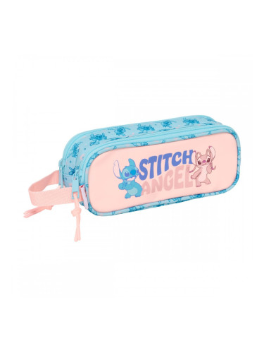 Пътническа Чанта Lilo & Stitch Ohana Светло син Светло розово 21 x 8 x 6 cm