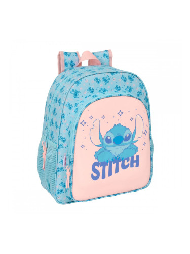 Училищна чанта Lilo & Stitch Ohana Син 32 x 38 x 12 cm