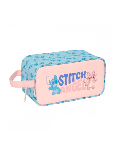 Пътническа Чанта Lilo & Stitch Ohana Светло син Светло розово 29 x 15 x 14 cm