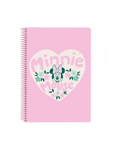 Папка с пръстени Minnie Mouse Minty Розов 15.5 x 22 x 1 cm