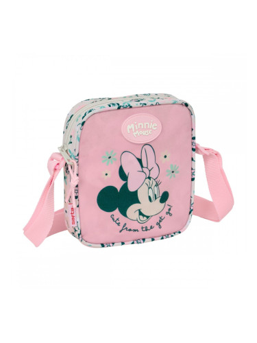 Чанта за Рамо Minnie Mouse Minty Розов 16 x 18 x 4 cm