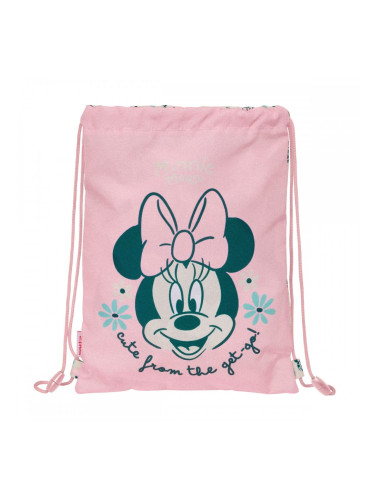Раница с връвка Minnie Mouse Minty Розов 26 x 34 x 1 cm