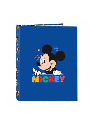 Папка с пръстени Mickey Mouse Clubhouse Today Син A4 26.5 x 33 x 4 cm