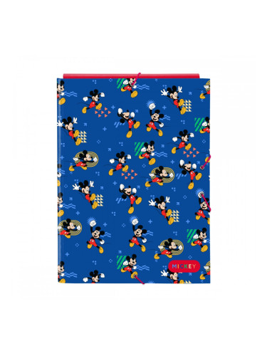 Папка с пръстени Mickey Mouse Clubhouse Today Син A4 26 x 33.5 x 2.5 cm