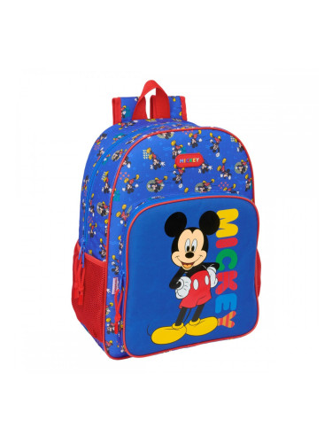 Училищна чанта Mickey Mouse Clubhouse Today Син 33 x 42 x 14 cm