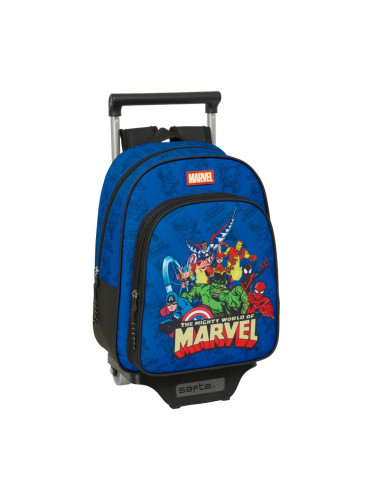 Училищна чанта The Avengers Син Черен 27 x 10 x 67 cm 27 x 33 x 10 cm