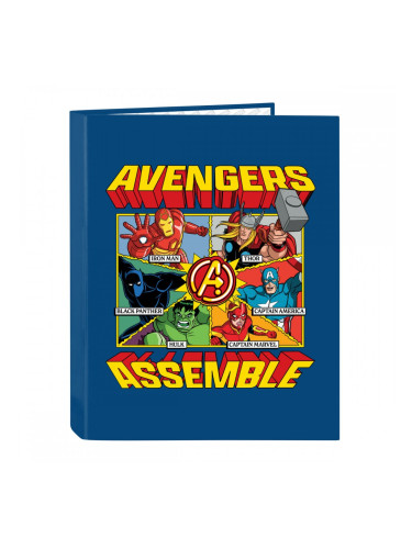 Папка с пръстени The Avengers Син Черен A4 26.5 x 33 x 4 cm