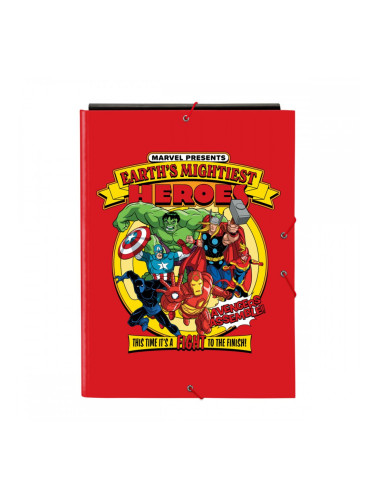 Папка с пръстени The Avengers Син Черен A4 26 x 33.5 x 2.5 cm