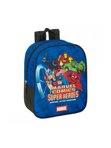 Училищна чанта The Avengers Син Черен 22 x 27 x 10 cm