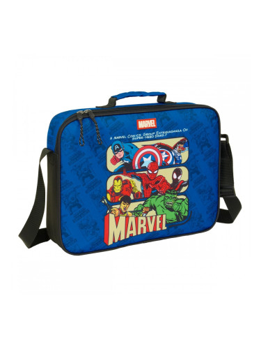 Училищна чанта The Avengers Син Черен 38 x 28 x 6 cm