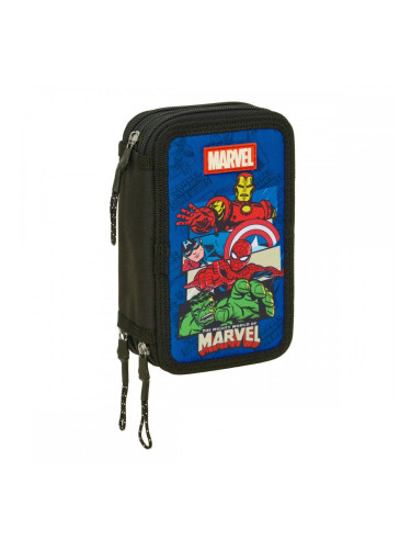 Пътническа Чанта The Avengers Син Черен 12,5 x 19,5 x 5,5 cm 37 Части