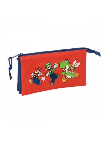 Пътническа Чанта Super Mario Mamma mia Червен Морско син 22 x 12 x 3 cm