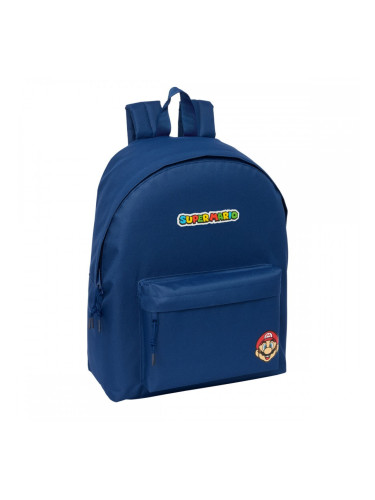 Училищна чанта Super Mario Mamma mia Червен Морско син 33 x 42 x 15 cm