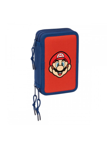 Пътническа Чанта Super Mario Mamma mia Червен Морско син 12,5 x 19,5 x 5,5 cm 37 Части